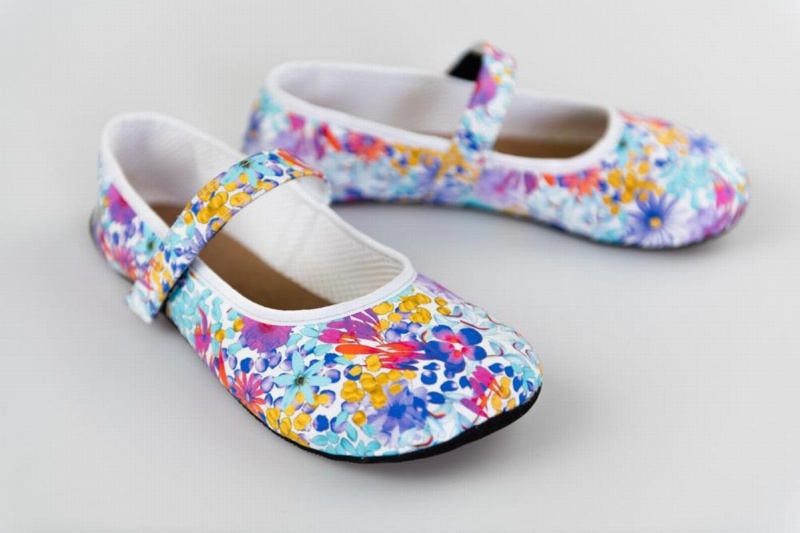 Dámské Baleríny Ahinsa Ananda Floral Barefoot Viacfarebný | DDE2618BQ