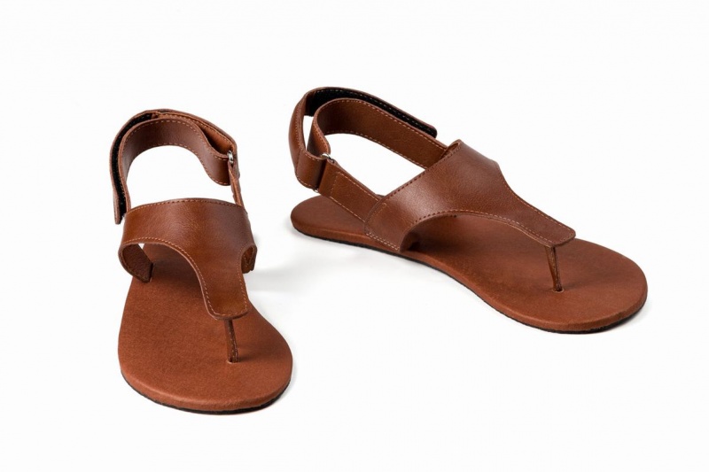 Dámské Sandály Ahinsa Simple Barefoot Hnědé | QRZ5624LB