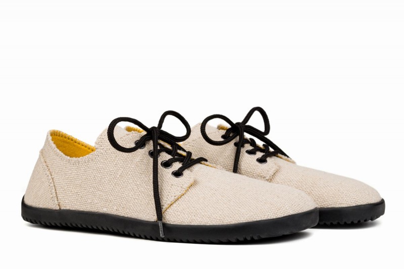 Pánské Boty Casual Ahinsa Bindu 2 Hemp Barefoot Béžový | UCK3433OQ