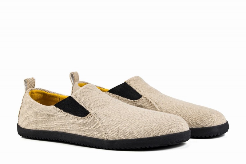 Pánské Slip On Tenisky Ahinsa Hemp Barefoot Béžový | UOA9473QD