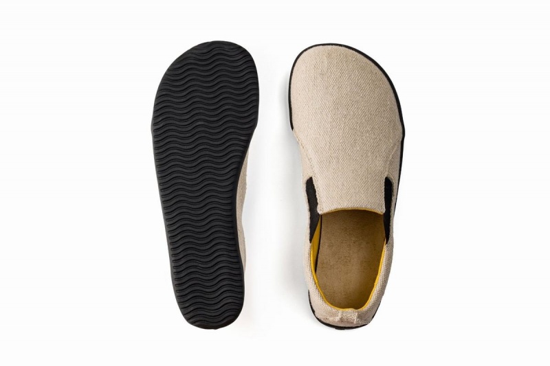 Pánské Slip On Tenisky Ahinsa Hemp Barefoot Béžový | UOA9473QD